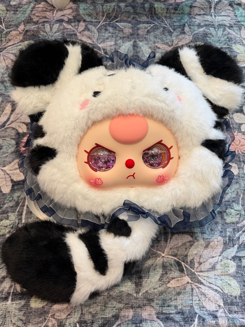 RARE Baby Three 400% Panda Plush Backpack with Special Glitter Eyes! 🐼✨